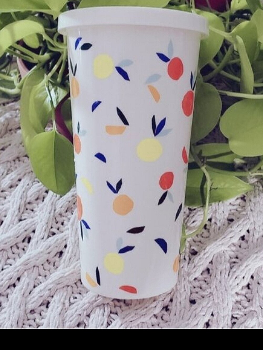 KATE SPADE Citrus Twist 20oz. Insulated Tumbler Lemons Oranges